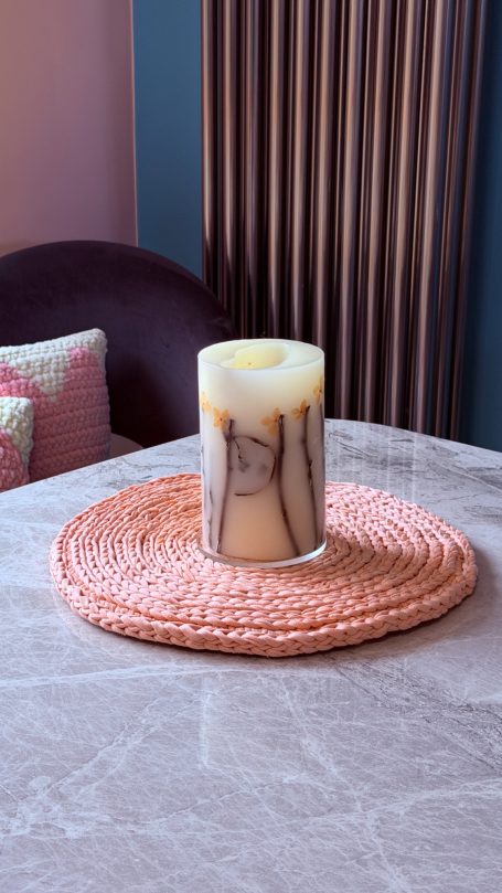 Blush Textured Mat
